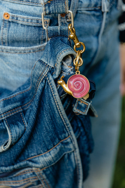 The Snail Bag Charm-Progress over Perfection