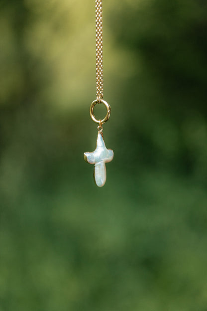 Pearl Cross- Christ is My Strength