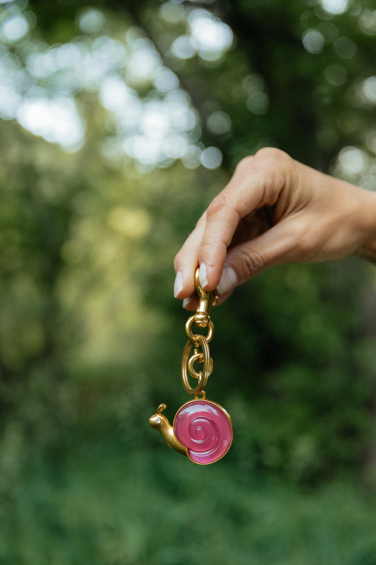 The Snail Bag Charm-Progress over Perfection